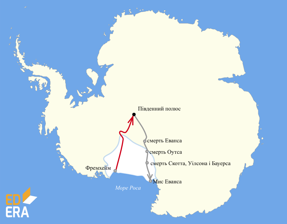 Маршрут экспедиции руаля амундсена. Руаль Амундсен маршрут. Р Скотт маршрут.