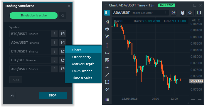 Trade simulator. Quantower торговая платформа. Симулятор трейдинга. Simulated trading платформа. Quantower Интерфейс.