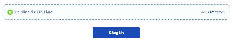 Chọn "Đăng tin" để hoàn tất đăng bài
