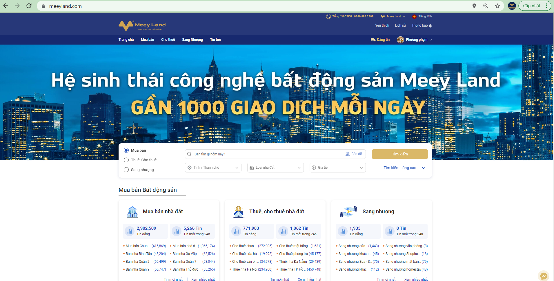 Website Meeyland.com