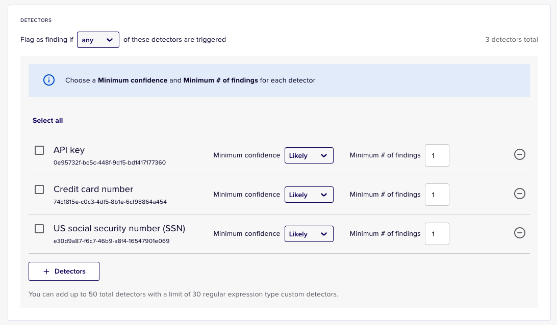 Creating a DLP detection rule for scanning Amazon S3