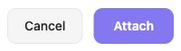 Lorebook selector footer with Cancel and Attach