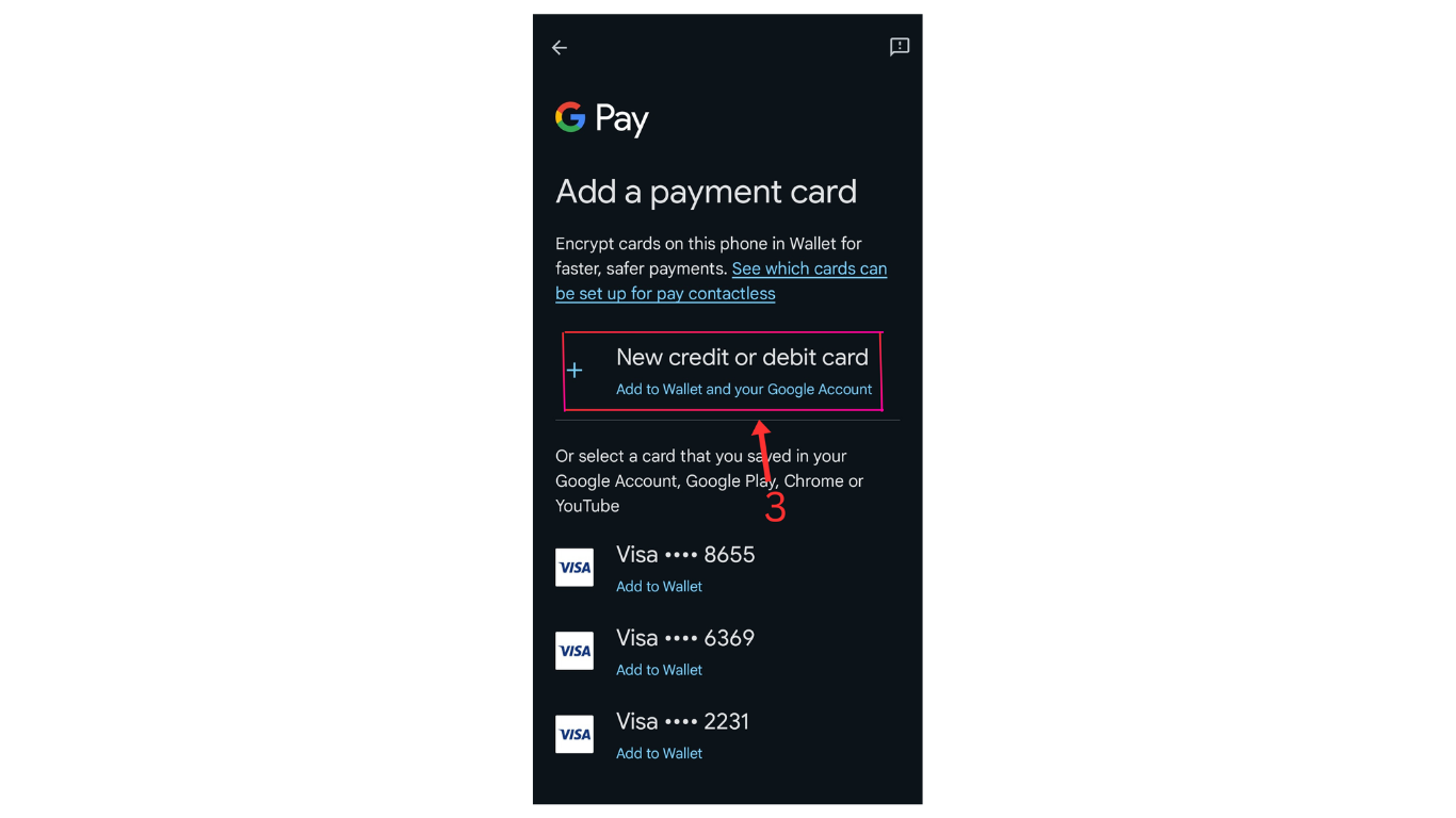 Adding Card to Google Wallet 2
