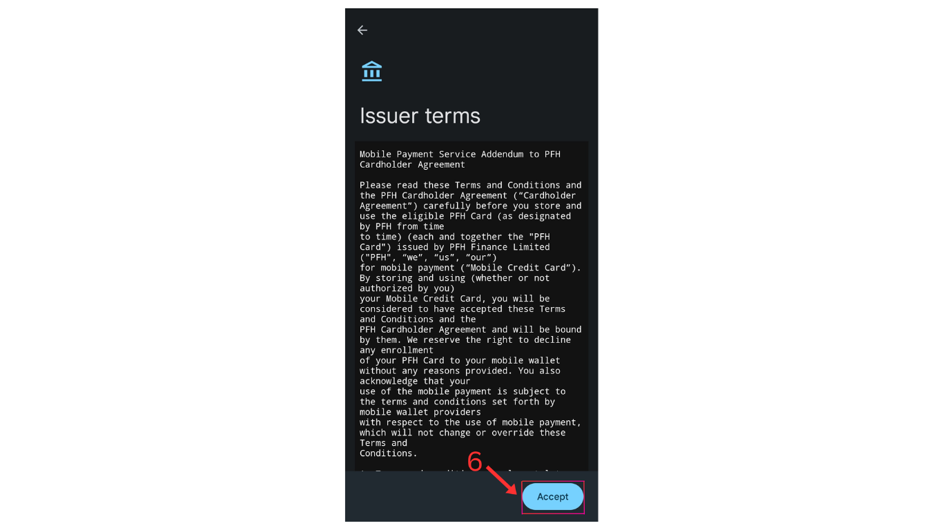 Adding Card to Google Wallet 3