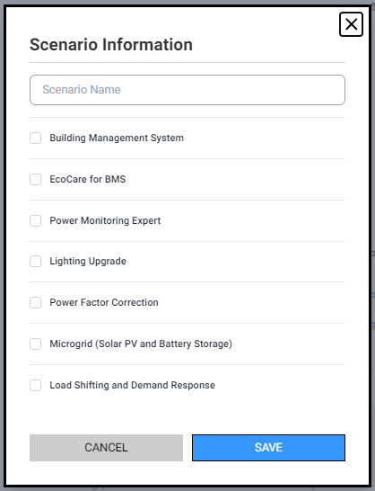Scenario information.