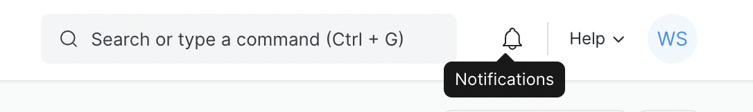 top navigation bar