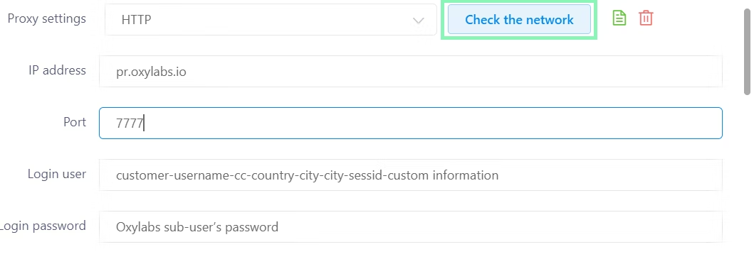 MuLogin Proxy Information