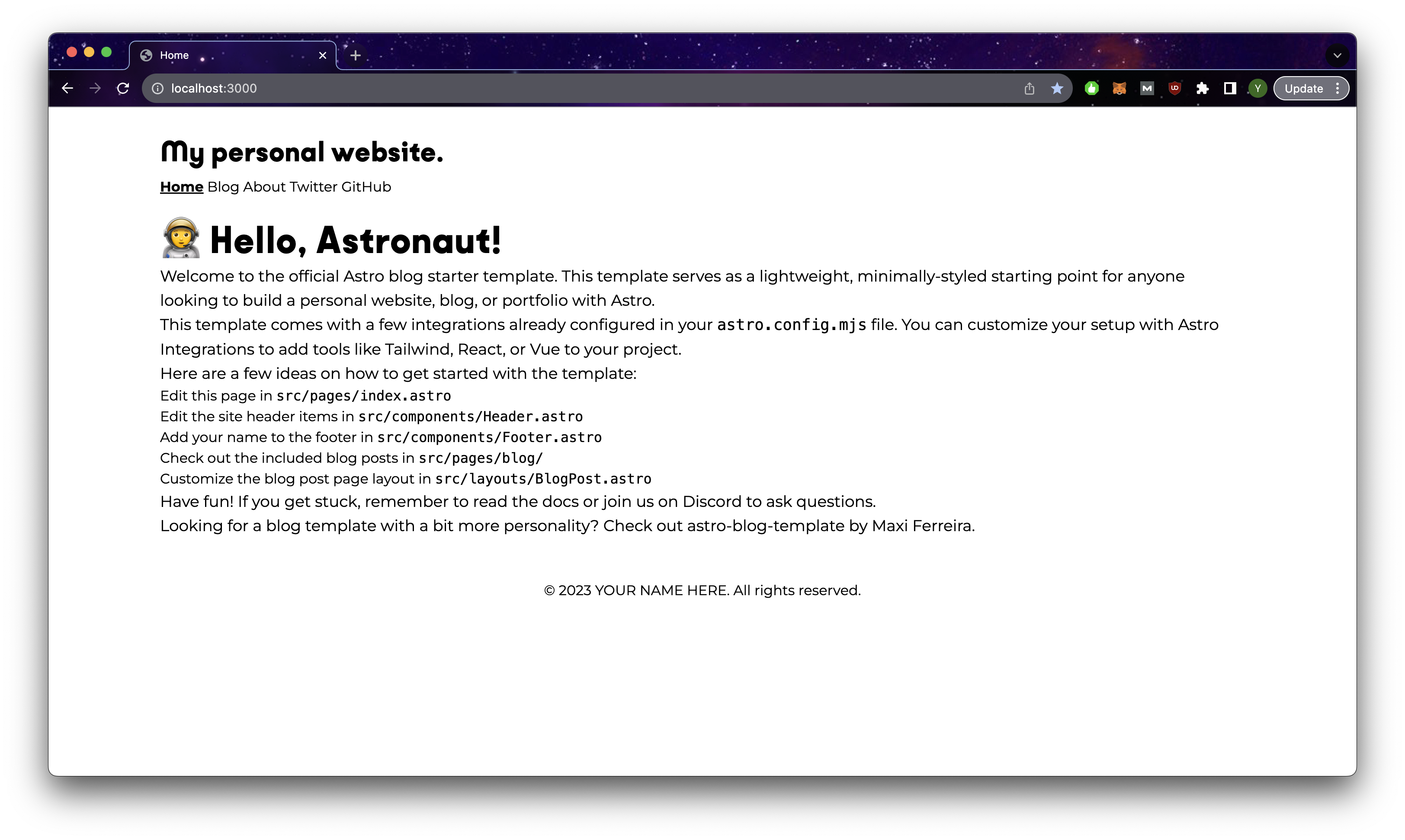 Page with multiple custom fonts