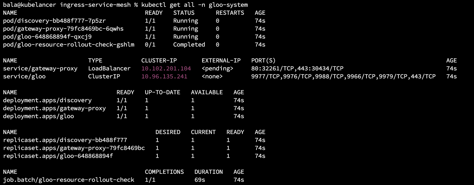 Gloo Edge setup on Kubernetes